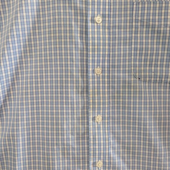 L.L. Bean Men's Wrinkle Resistant Short Sleeve Button Down Plaid Shirt XL Cotton - Picture 8 of 16